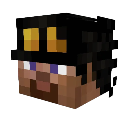 Kadmeia Minecraft avatar head, 3D render