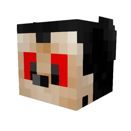 Kadnn Minecraft avatar head, 3D render