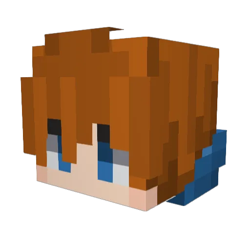 Kadnnn Minecraft avatar head, 3D render