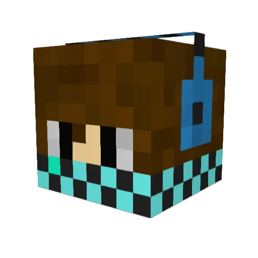 Kados009 Minecraft avatar head, 3D render