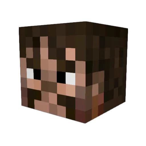 KadrakPL Minecraft avatar head, 3D render