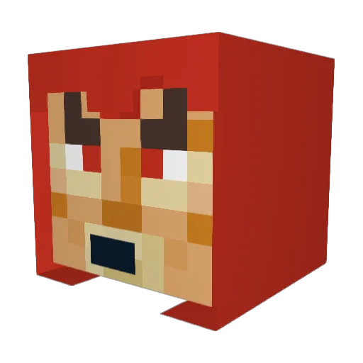 Kadriel Minecraft avatar head, 3D render