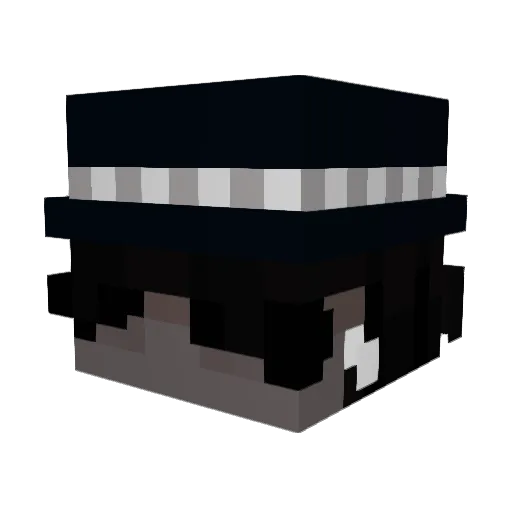 KaduWasTaken Minecraft avatar head, 3D render