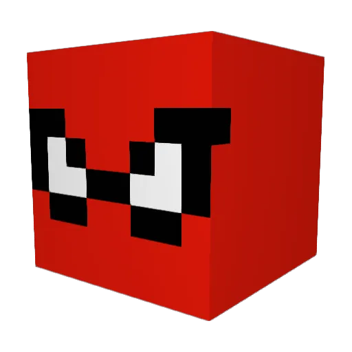 Kadudlu Minecraft avatar head, 3D render