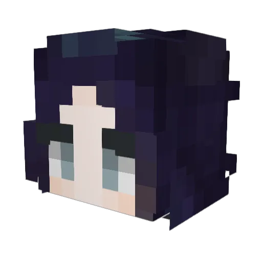 Kadxx Minecraft avatar head, 3D render