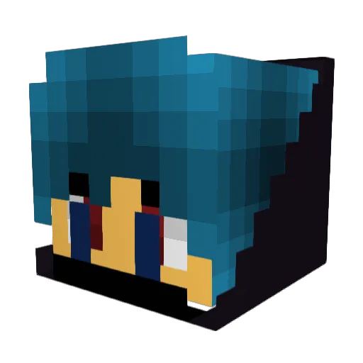 KadynDoesGaming Minecraft avatar head, 3D render