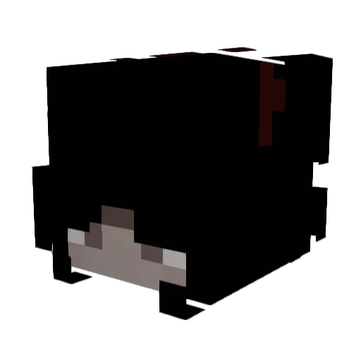 Kadzutora Minecraft avatar head, 3D render