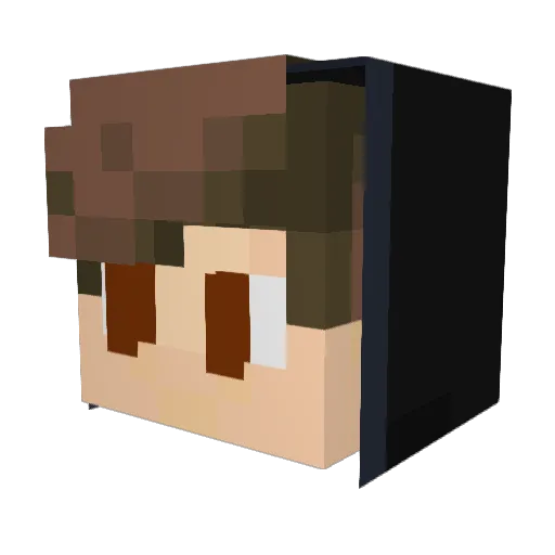 Kaeboydaouf Minecraft avatar head, 3D render