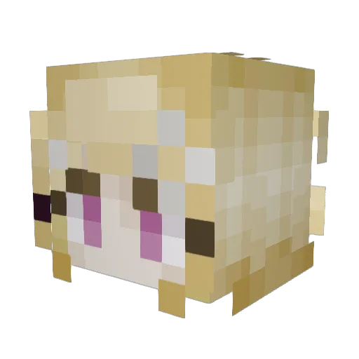 Kaede_On_Top Minecraft avatar head, 3D render