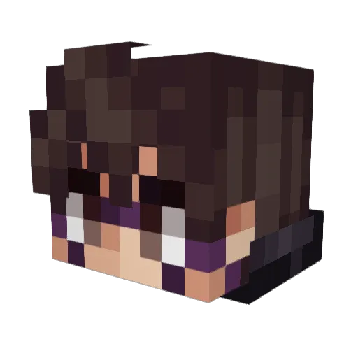Kaejhin Minecraft avatar head, 3D render