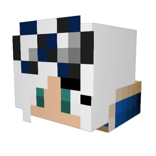 KaelEph Minecraft avatar head, 3D render