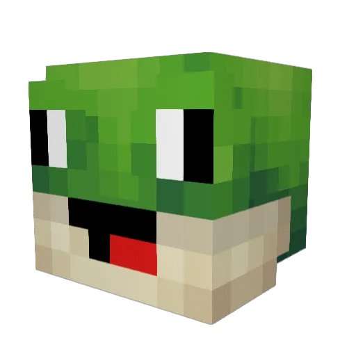 KaelTheKing Minecraft avatar head, 3D render