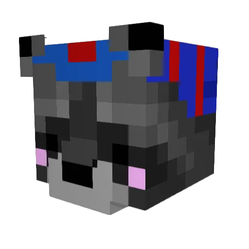 KaelThuzad Minecraft avatar head, 3D render