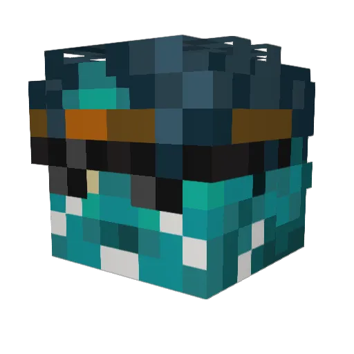 Kaeldritch Minecraft avatar head, 3D render