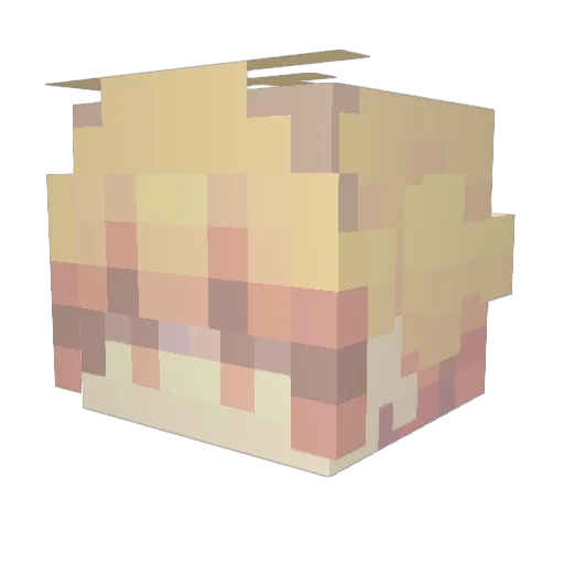 KaeleeBug2010 Minecraft avatar head, 3D render