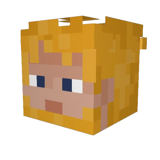 Kaelendyl Minecraft avatar head, 3D render