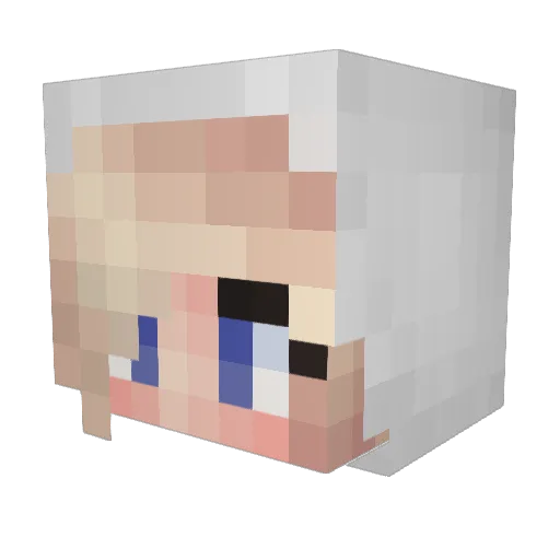 KaelisBunny Minecraft avatar head, 3D render