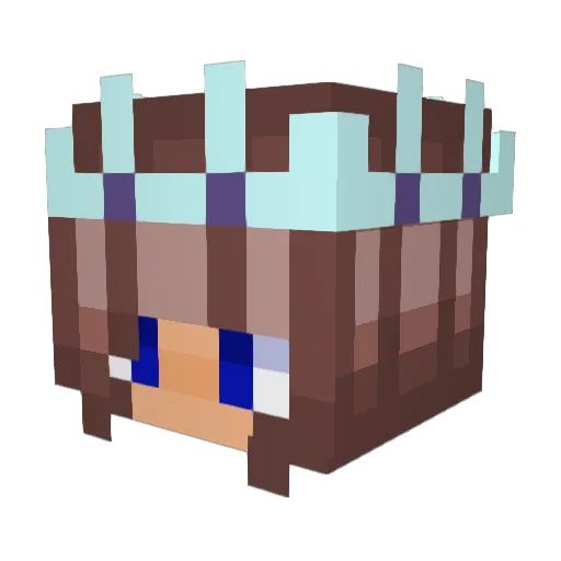 Kaelitala Minecraft avatar head, 3D render