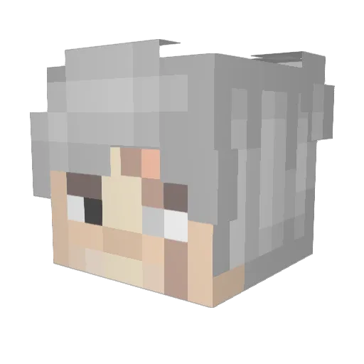 Kaelith_D Minecraft avatar head, 3D render