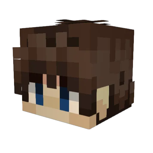 Kaelithos Minecraft avatar head, 3D render