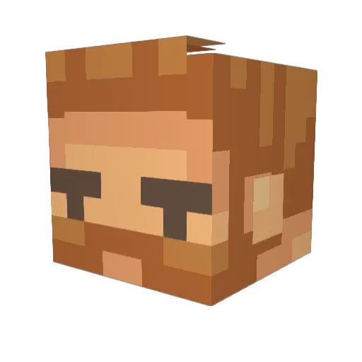 Kaellatheal Minecraft avatar head, 3D render
