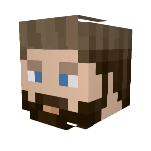 KaellingDK Minecraft avatar head, 3D render