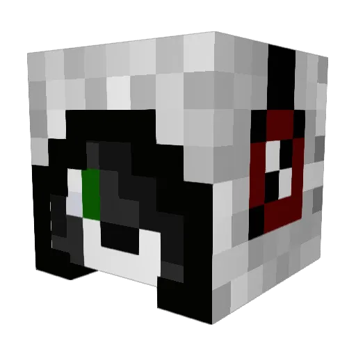 KaenNoKage Minecraft avatar head, 3D render