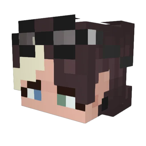 Kaeneus Minecraft avatar head, 3D render