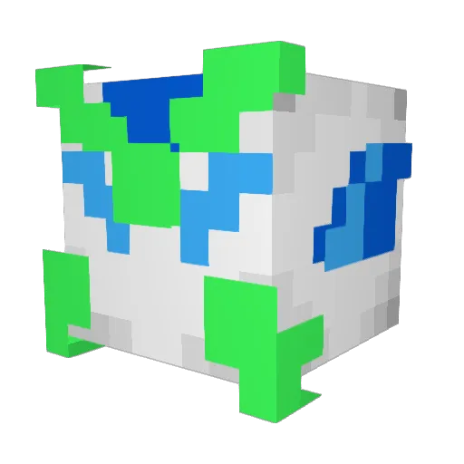 Kaenray Minecraft avatar head, 3D render