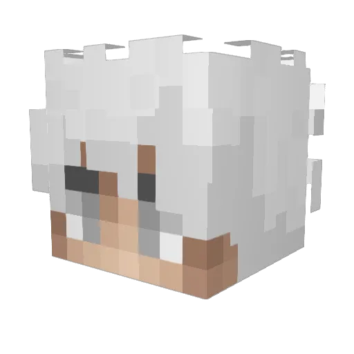 KaeptnTv Minecraft avatar head, 3D render