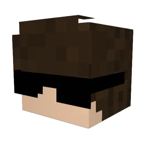 KaerryGM Minecraft avatar head, 3D render