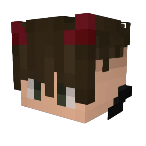 Kaertho Minecraft avatar head, 3D render