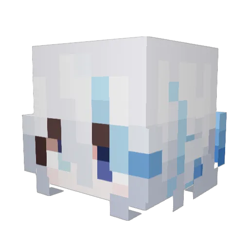 Kaery_77 Minecraft avatar head, 3D render
