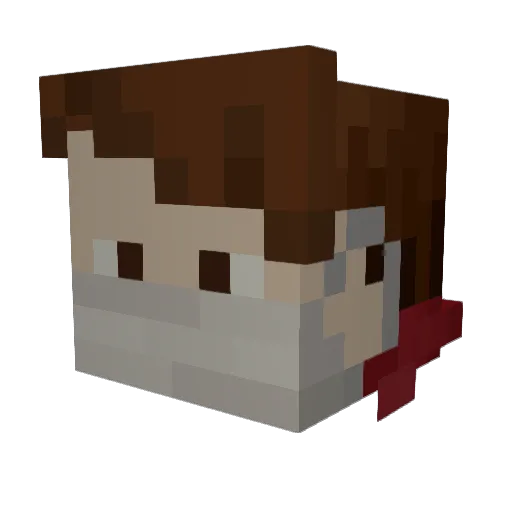 KaesPlayz Minecraft avatar head, 3D render