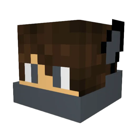 KaesebrotMSenf Minecraft avatar head, 3D render