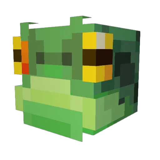 Kaetsuro Minecraft avatar head, 3D render