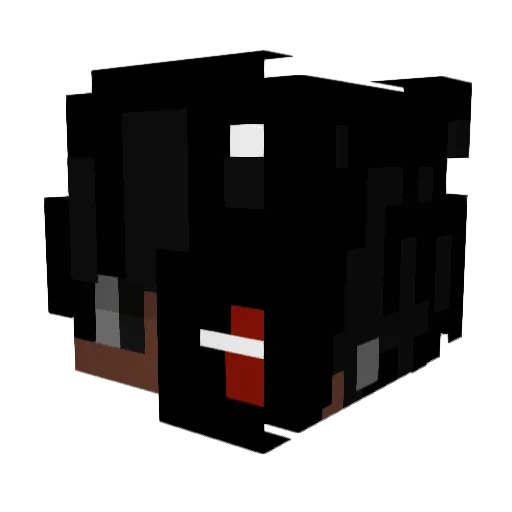 KaevMan Minecraft avatar head, 3D render