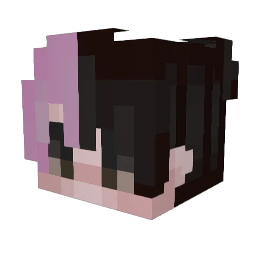 Kaevaeil Minecraft avatar head, 3D render