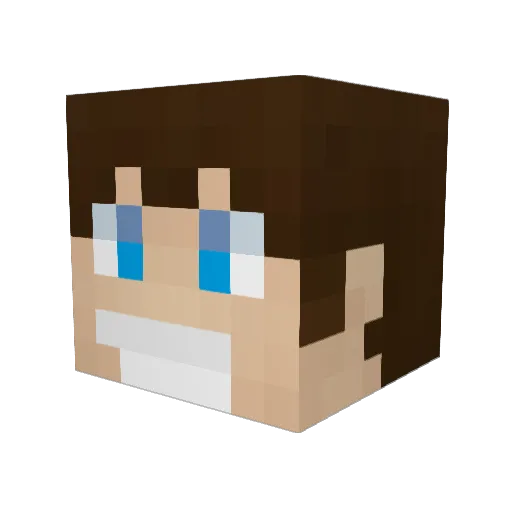 KaezerCriglit Minecraft avatar head, 3D render