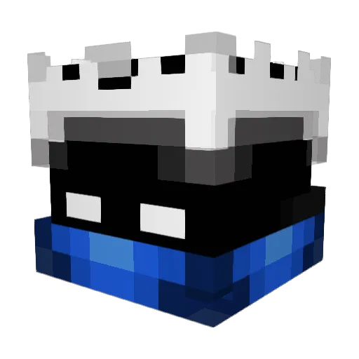 Kafakran Minecraft avatar head, 3D render