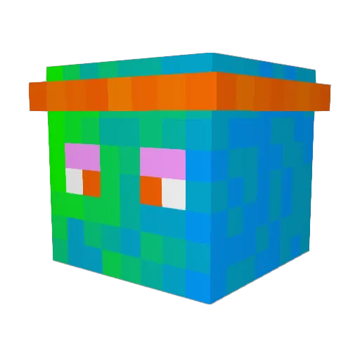 Kaffeente01 Minecraft avatar head, 3D render