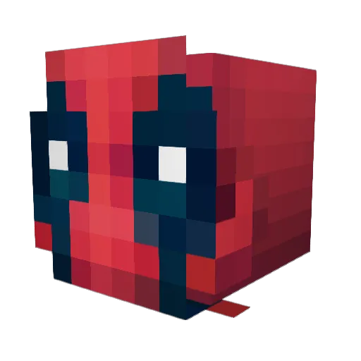 Kaffeesuechtig Minecraft avatar head, 3D render