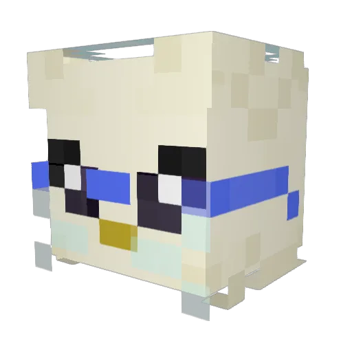 KafiStorm_ Minecraft avatar head, 3D render
