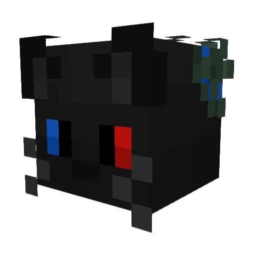 Kafieee Minecraft avatar head, 3D render