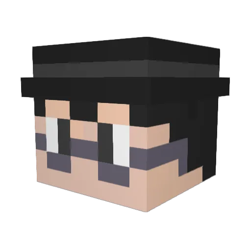 KagaLi_ Minecraft avatar head, 3D render
