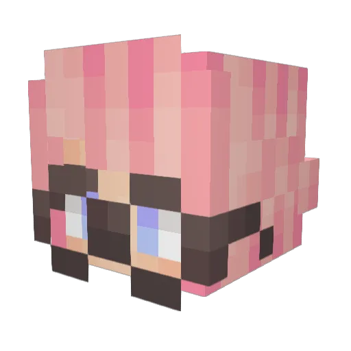 Kagar1 Minecraft avatar head, 3D render