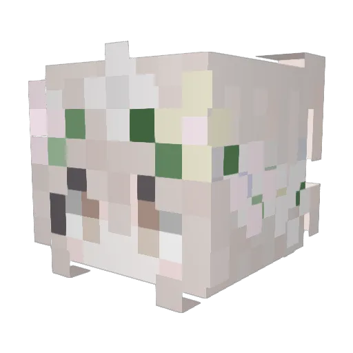 Kagari_Sama Minecraft avatar head, 3D render