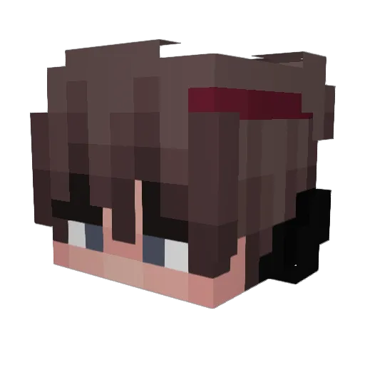 Kage7608 Minecraft avatar head, 3D render