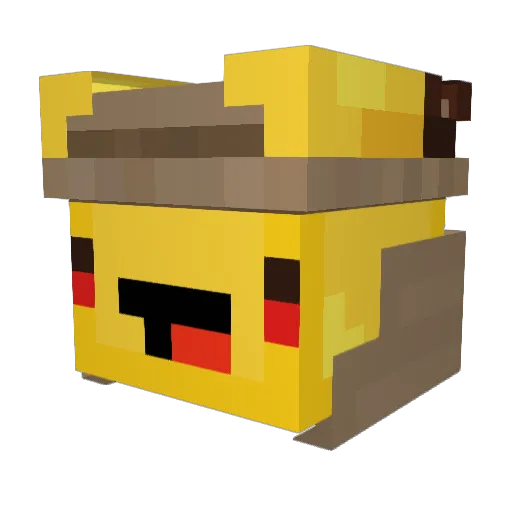 KageV1 Minecraft avatar head, 3D render