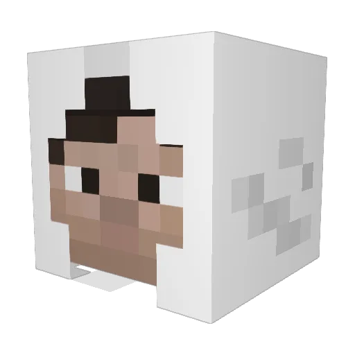 Kage_DCLXVI Minecraft avatar head, 3D render